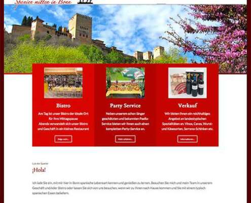 Der Spanier Bonn Webseite