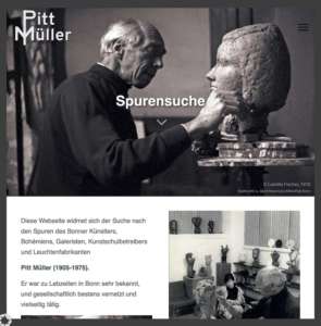 Pitt Müller Webseite