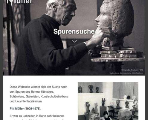 Pitt Müller Webseite